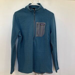 Patagonia R1 Air Zip Nexk, wave blue, size L, very good condition